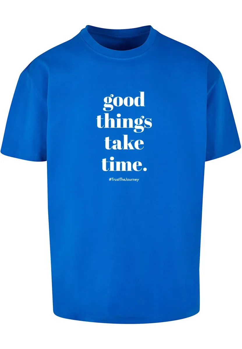 

Футболка Merchcode "Мужская футболка Mercchcode Good Things Take Time Heavy Oversize ", синий