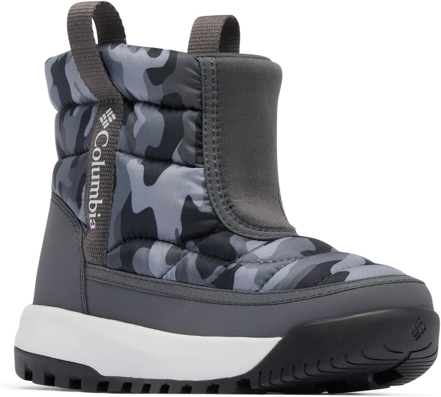 Columbia unisex-child Snowtrot Mid, Shark/Black Urban Camo
