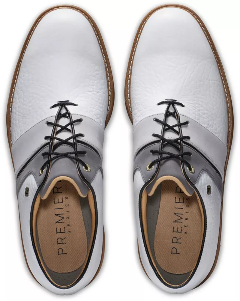 Мужские кроссовки для гольфа FootJoy Premiere Series Wilcox LE, белый/серый/черный — фото 4