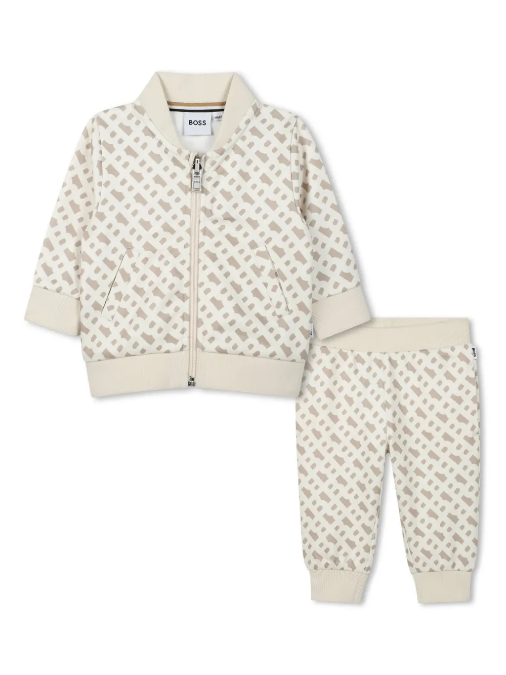 

Спортивный костюм с монограммой BOSS Kidswear, нейтральный