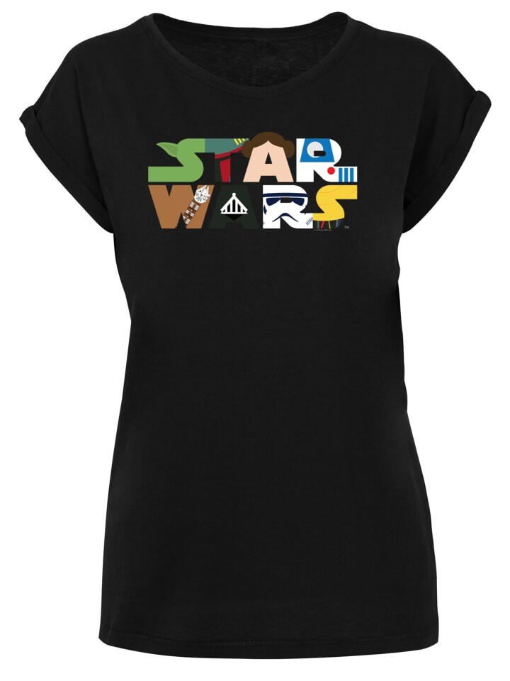 

Футболка F4NT4STIC T-Shirt Star Wars Character Logo, черный