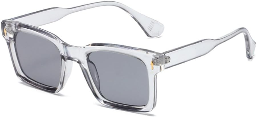 

Солнцезащитные очки с защитой UV400 для мужчин и женщин | Оправа Rivets Candy Color с прозрачными линзами | Для вождения и занятий спортом на открытом воздухе generic, Gray Light Gray