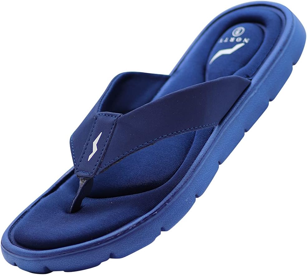 

Мужские сандалии NORTY с амортизирующей стелькой из пены с эффектом памяти, удобные, повседневные, без застежки, темно-синий