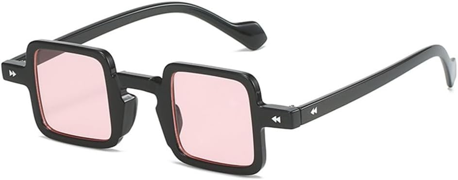 

Солнцезащитные очки LVTFCO Retro Small для женщин, прозрачные линзы конфетных цветов, модные солнцезащитные очки для мужчин, градиентные линзы, защита от УФ-излучения UV400, Black Pink