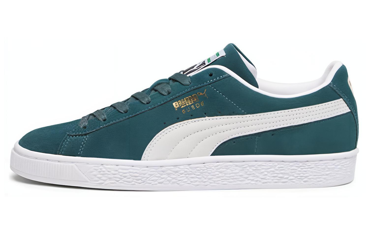 

PUMA Классические замшевые кроссовки XXI малахитово-белые зелёно-белые, цвет Green White