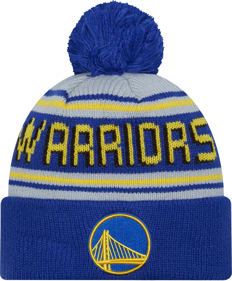 

Синяя вязаная шапка New Era для взрослых Golden State Warriors