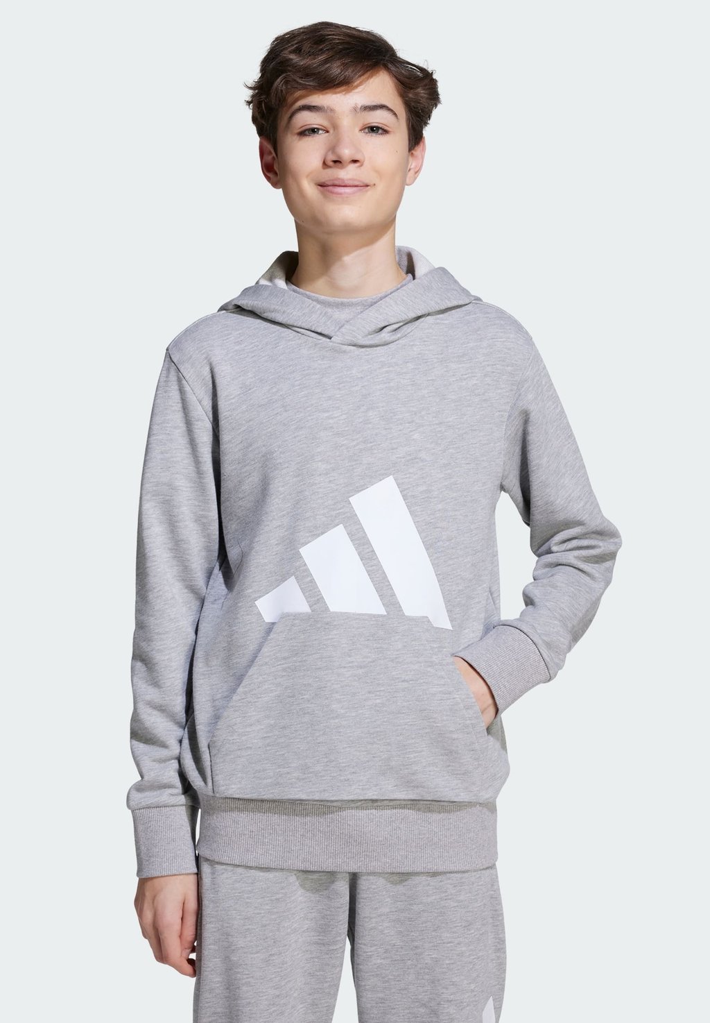 

Толстовка с капюшоном ESSENTIALS HOODIE JUNIOR UNISEX Adidas Performance, серый