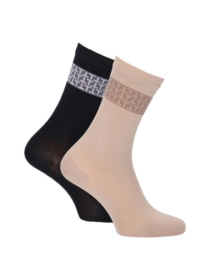 

Носки Tamaris Socken aus weicher Viskose, цвет black und sand