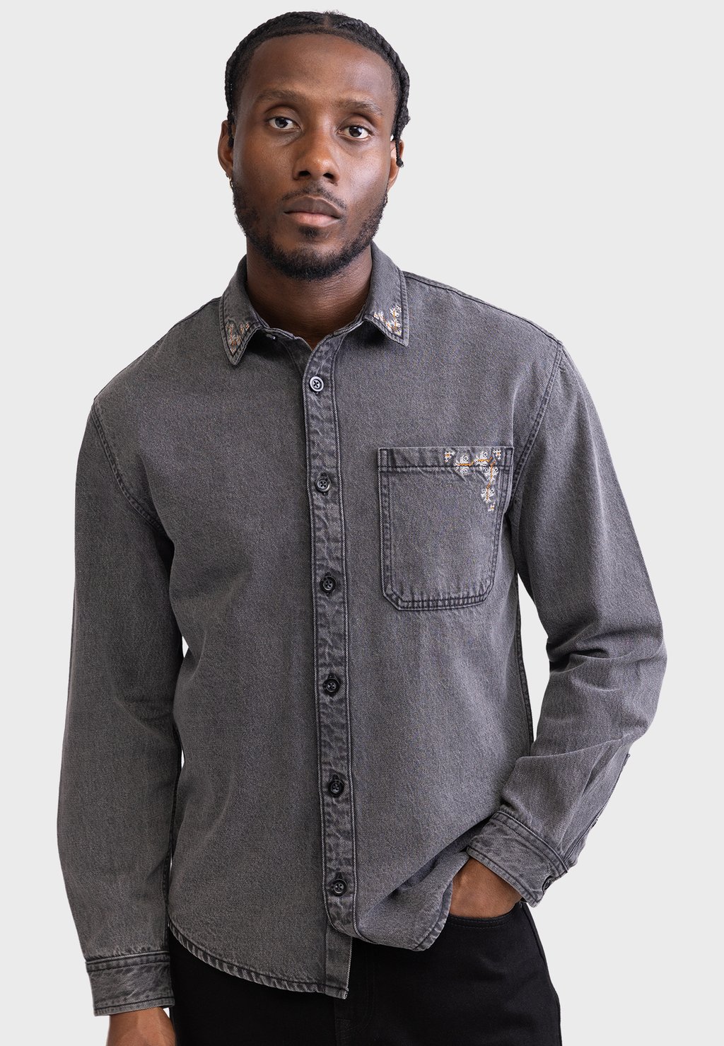 

Рубашка DYLAN SHIRT BOXY FIT Redefined Rebel, черный