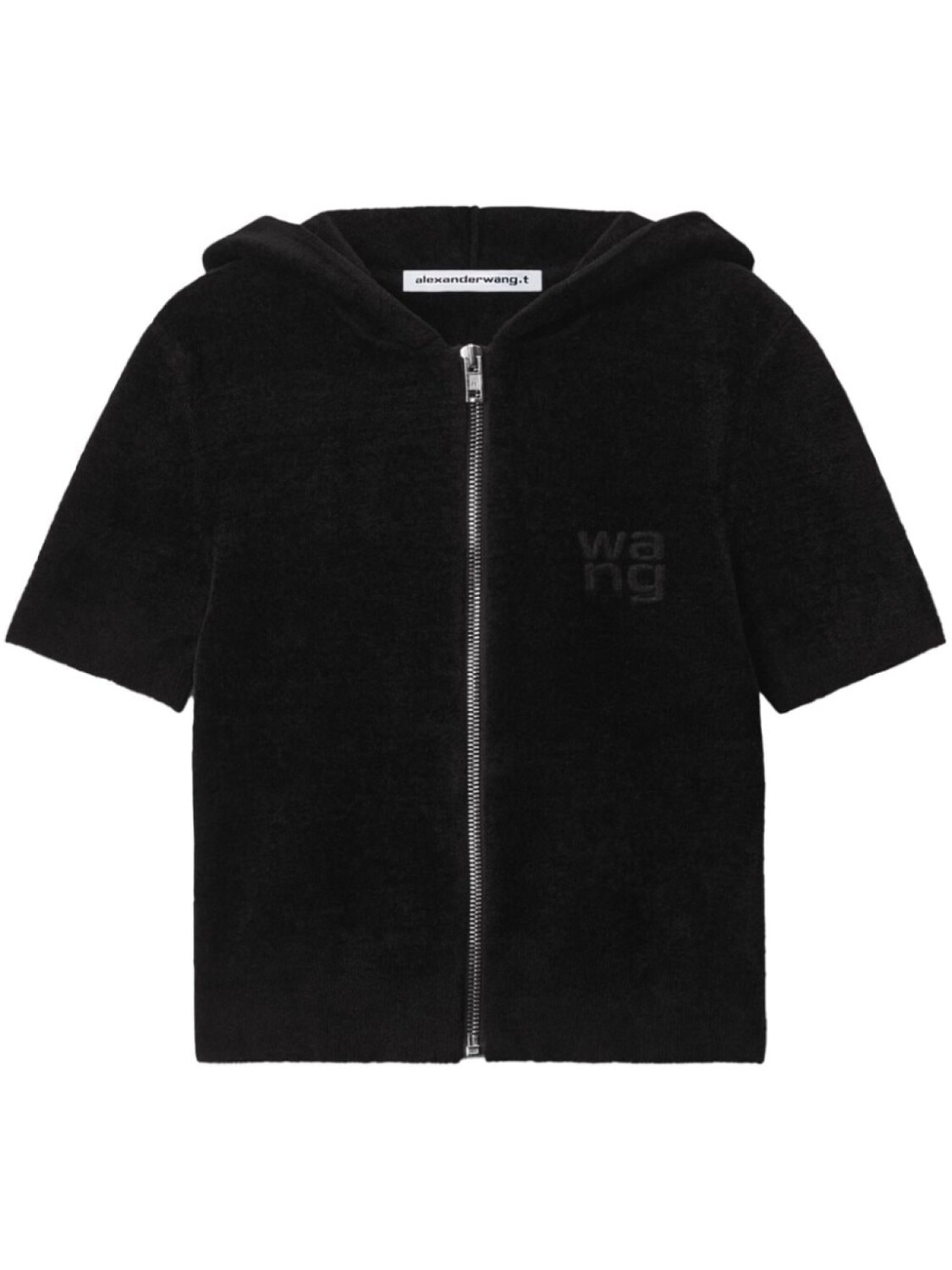 

Alexander Wang толстовка с тисненым логотипом, черный