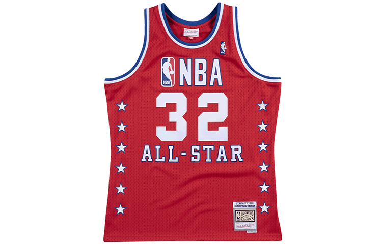 

Джерси Mitchell & Ness All Star West 1988 Kareem Abdul Jabbar Swingman Mitchell Ness, красный
