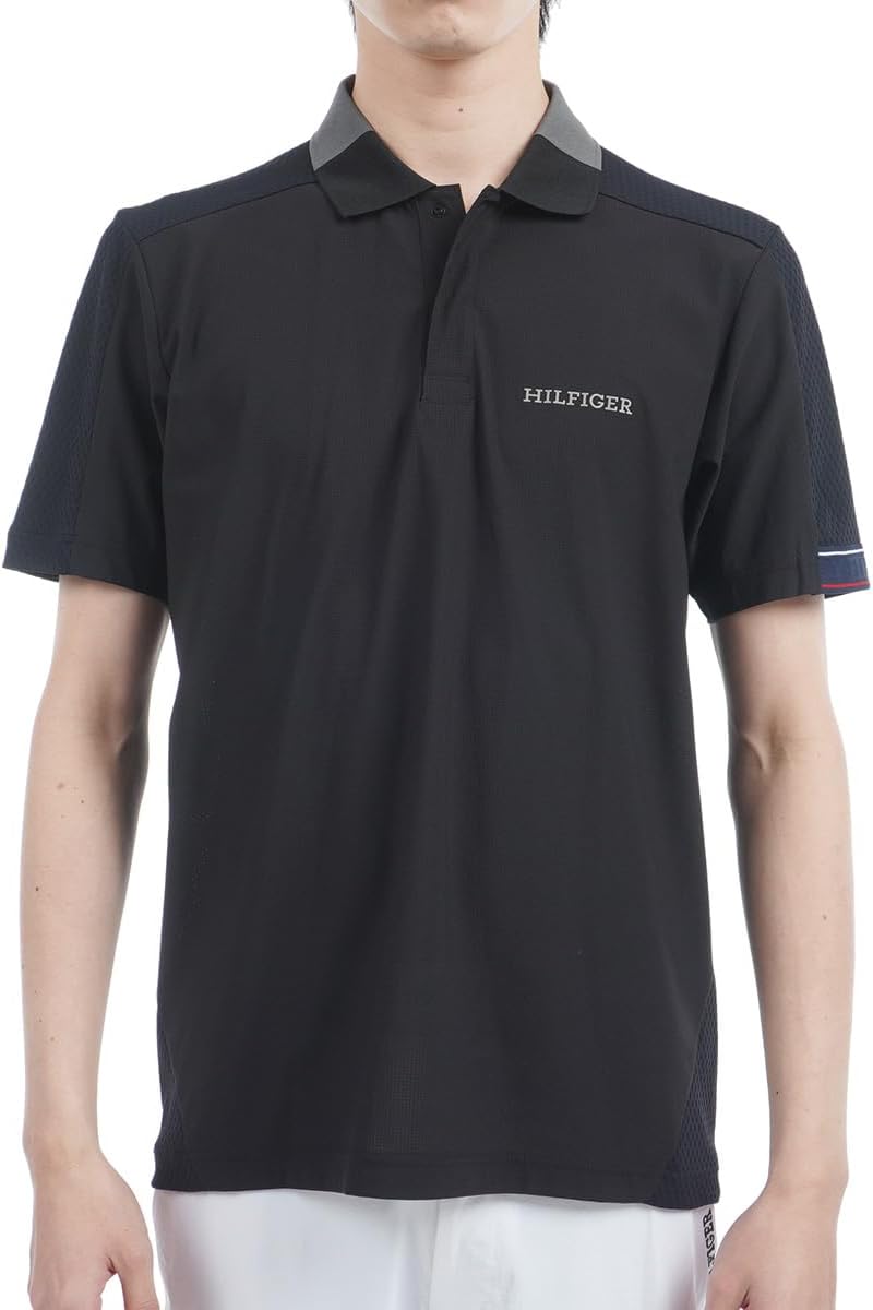 

Мужская гибридная поло-рубашка с коротким рукавом Tommy Hilfiger Golf Classic THMA538, черный