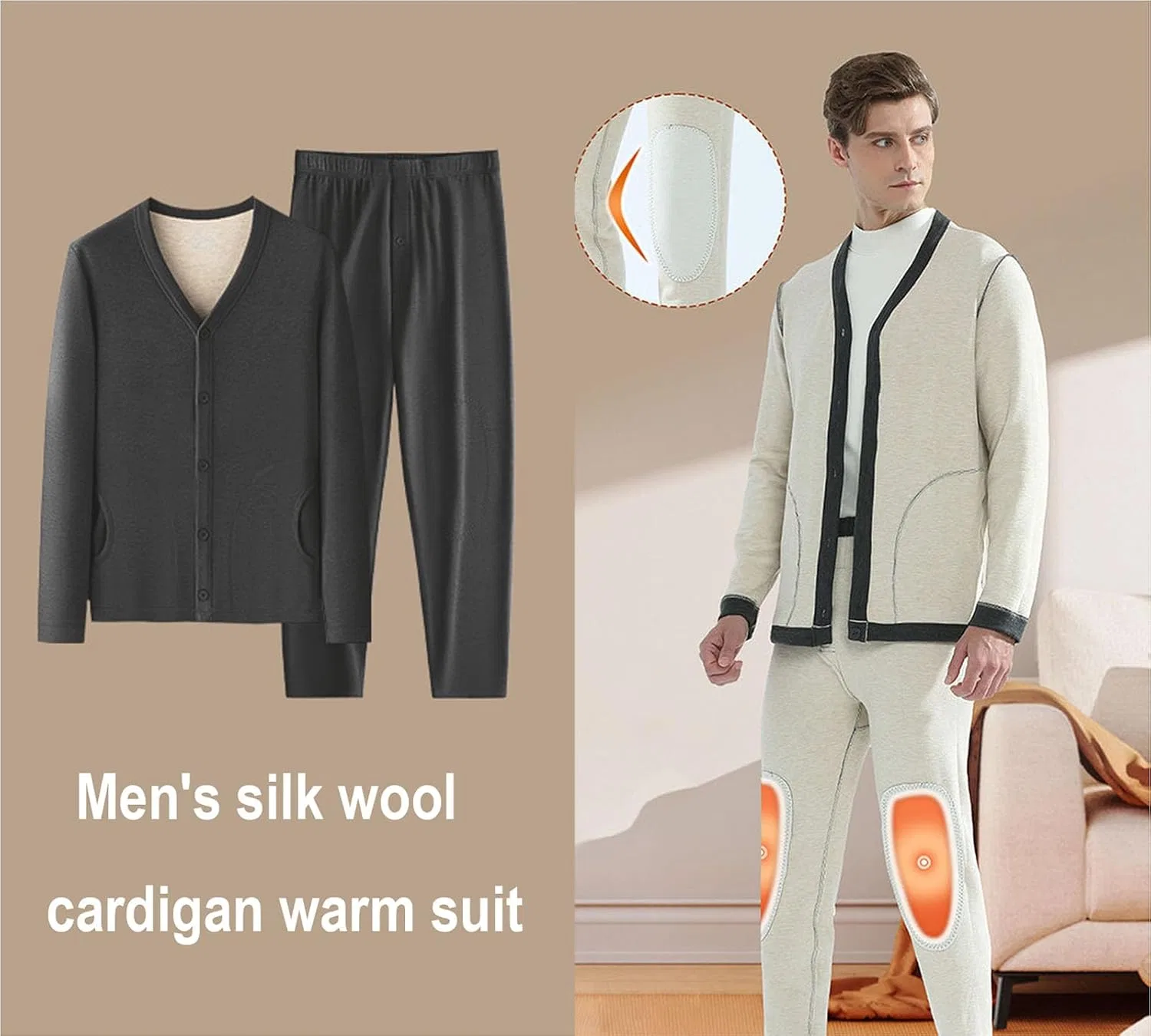 Термобелье Silk Wool Winter Dark Grey — фото 2