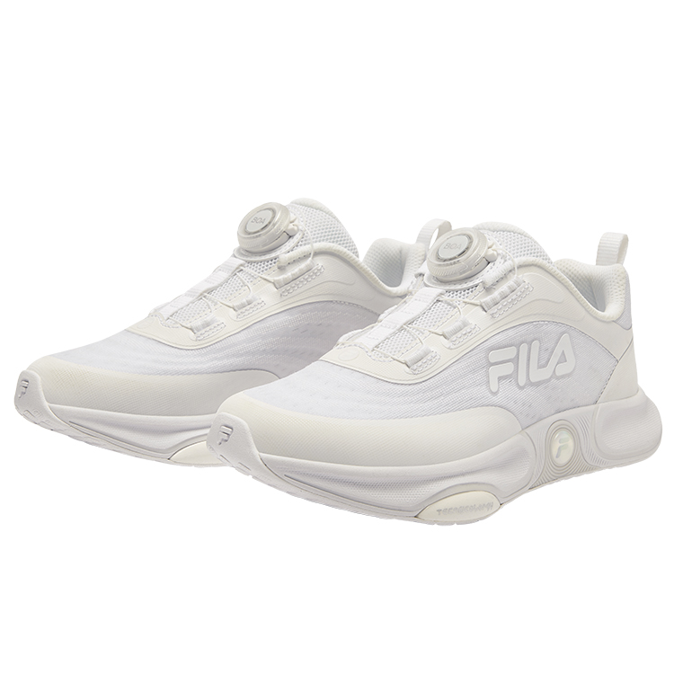 FILA KIDS Легкие амортизирующие низкие детские беговые кроссовки White — фото 4