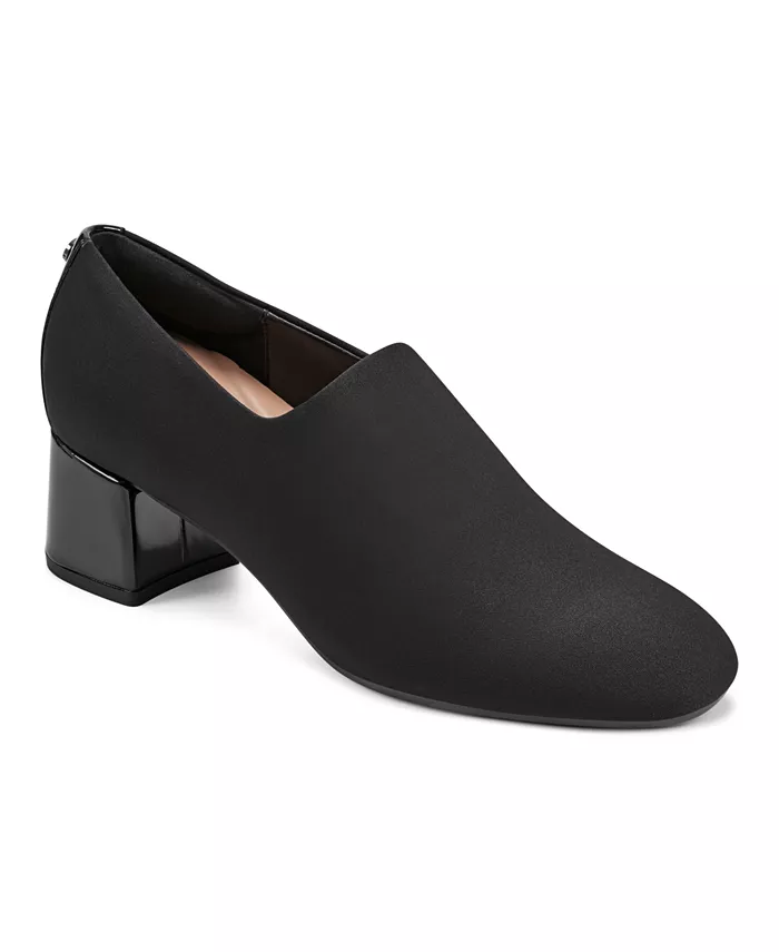 Женские туфли-лодочки Denisa eFlex Knit Block Heel на устойчивом каблуке Easy Spirit, черный