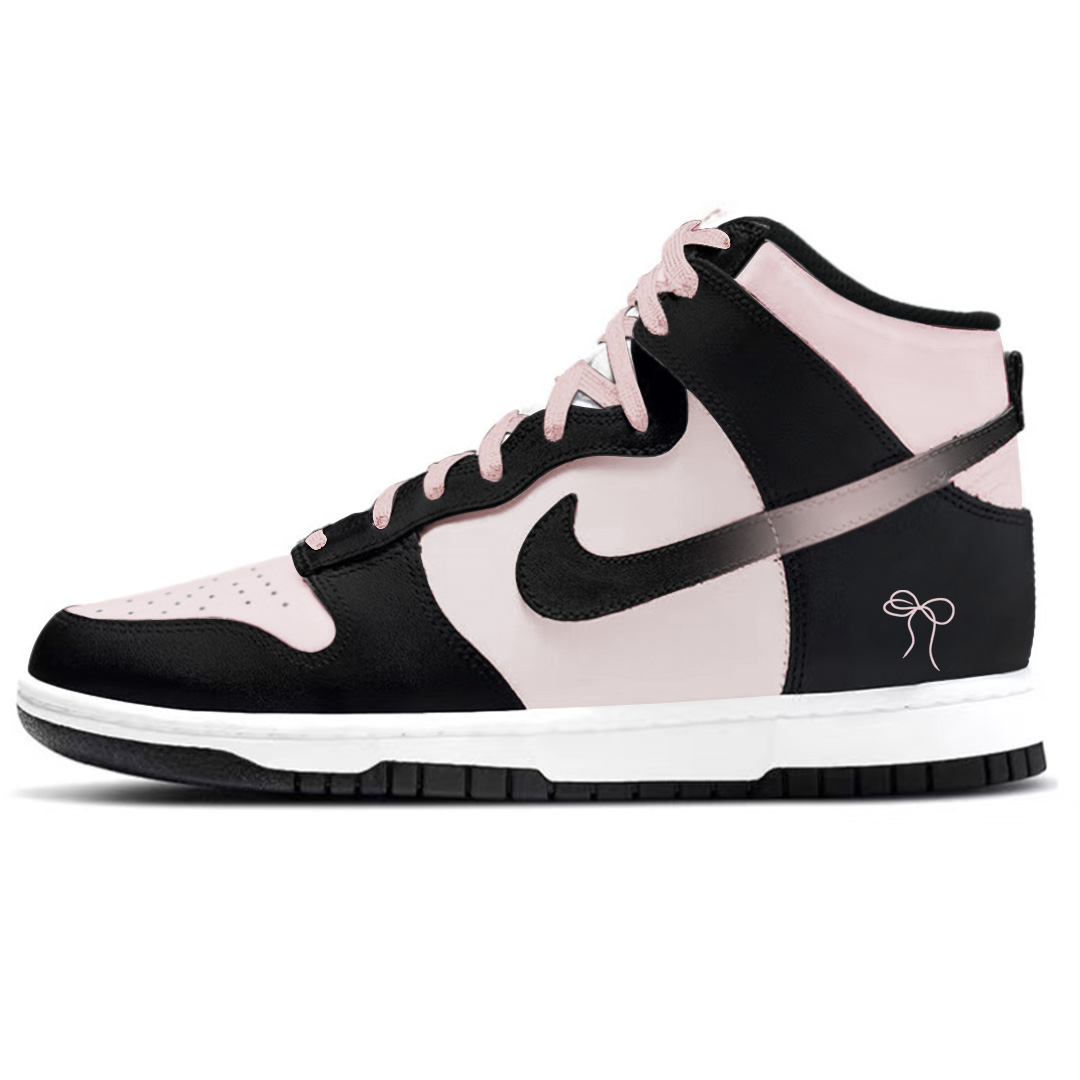 

Кроссовки для скейтбординга Dunk Blackberry Butterfly устойчивые к истиранию высокие унисекс Black Pink Nike, черный/розовый