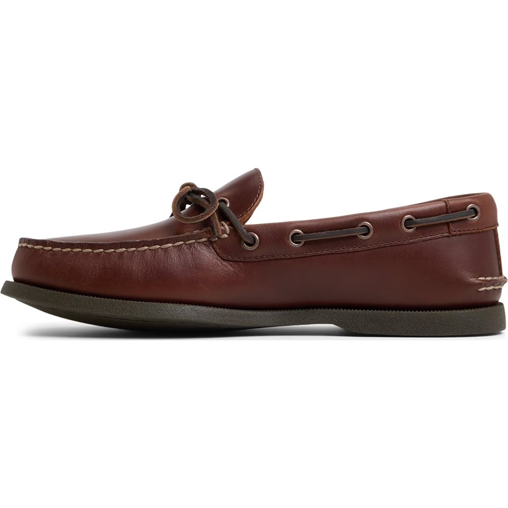 Подлинные оригинальные кожаные туфли-лодочки с одним глазом Sperry, коричневый — фото 3