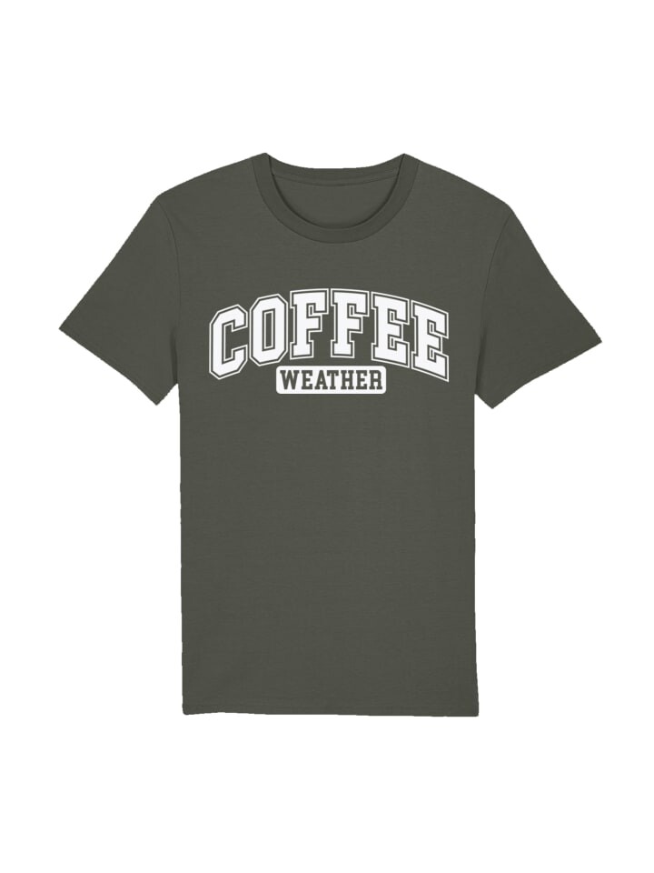 

Футболка F4NT4STIC T-Shirt Coffee Weather Winter Holiday Weihnachts, хаки