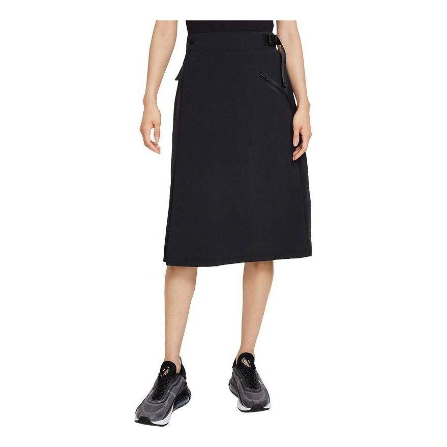 

Юбка (WMNS) Nike Sportswear Tech Pack Casual Sports Solid Color Breathable A Black