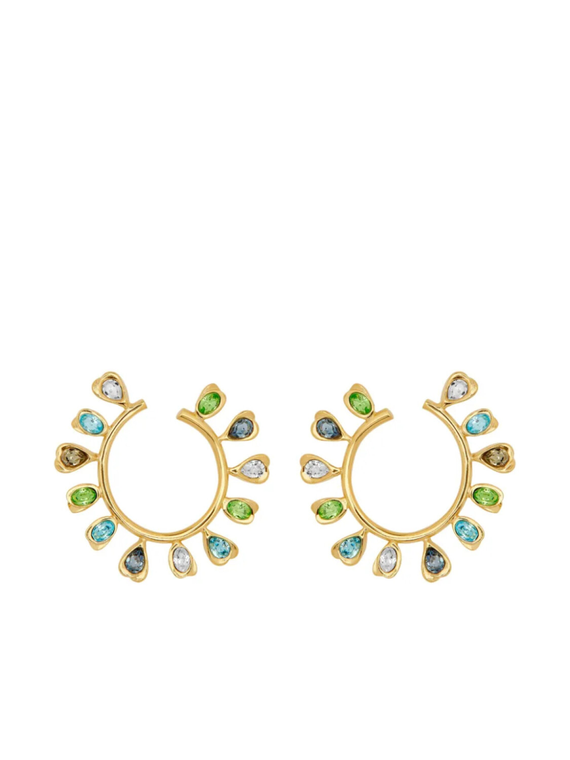 

Oscar de la Renta декорированные серьги-кольца, золотой