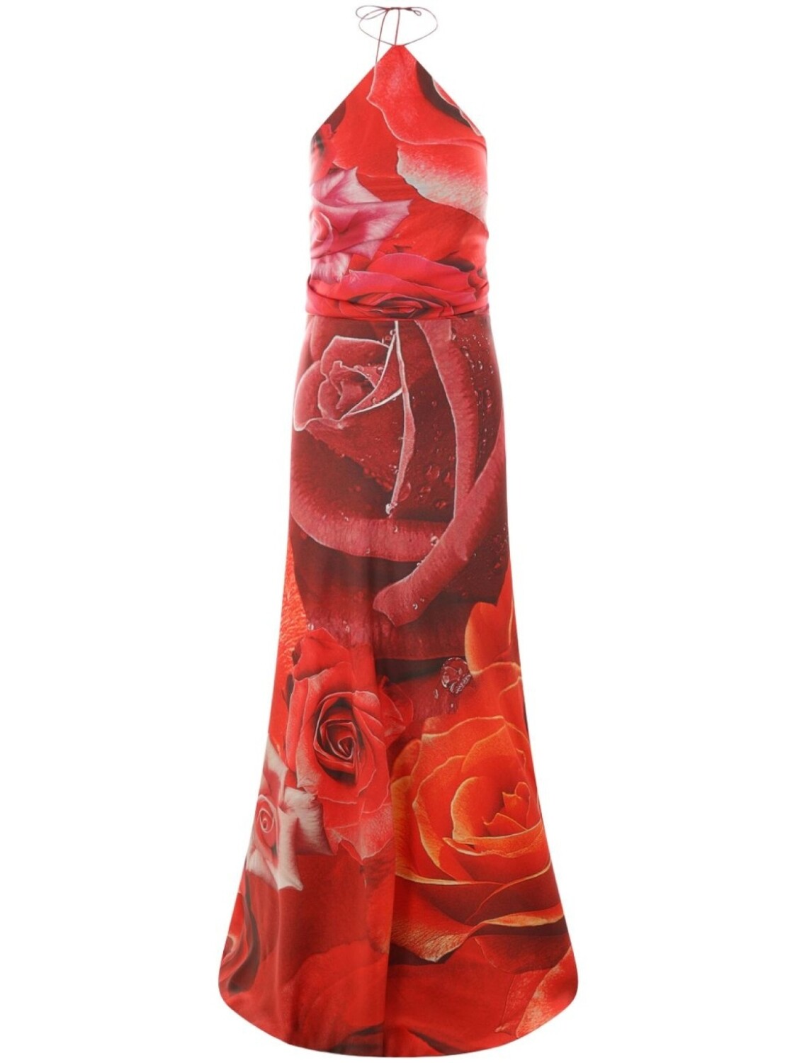 

Roberto Cavalli платье макси с принтом Garden Rose, красный