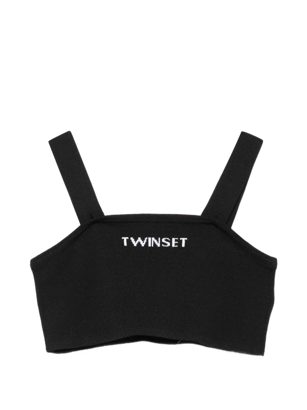 

Топ без рукавов Twinset Kids, черный