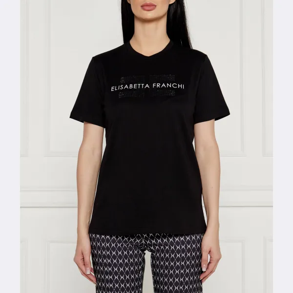 

Облегающая футболка Elisabetta Franchi, черный