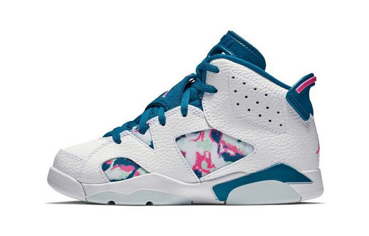 

Кроссовки Jordan 6 Retro White Laser Fuchsia Green Abyss PS