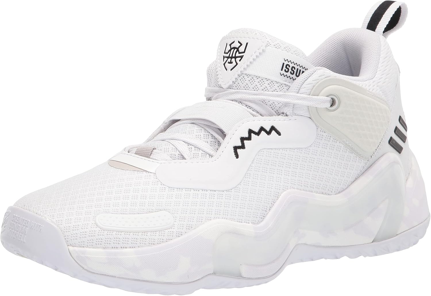

Баскетбольные кроссовки Adidas Unisex-Adult Don Issue 3, белый/черный
