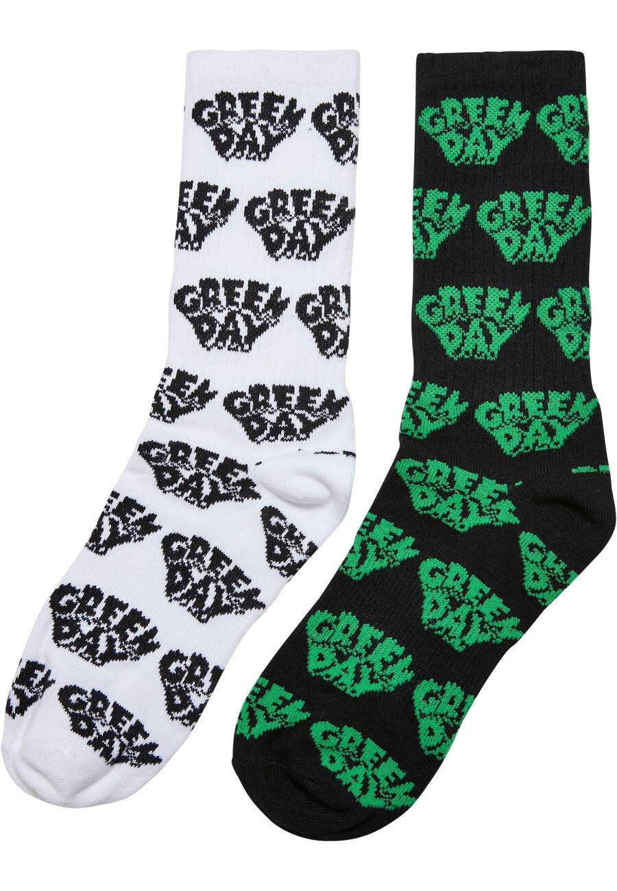 

Носки Merchcode Green Day, черный/белый