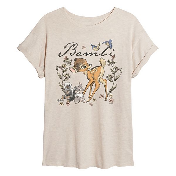 

Футболка Juniors' Bambi Watercolor oversized Disney, Beige, Синий, Футболка Juniors' Bambi Watercolor oversized Disney, Beige