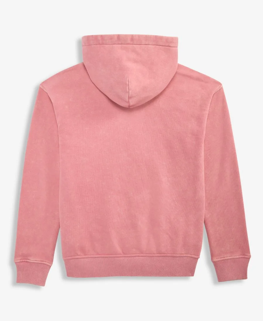 Детская толстовка с капюшоном, выцветшая на солнце Abercrombie kids, dusty розовый — фото 3