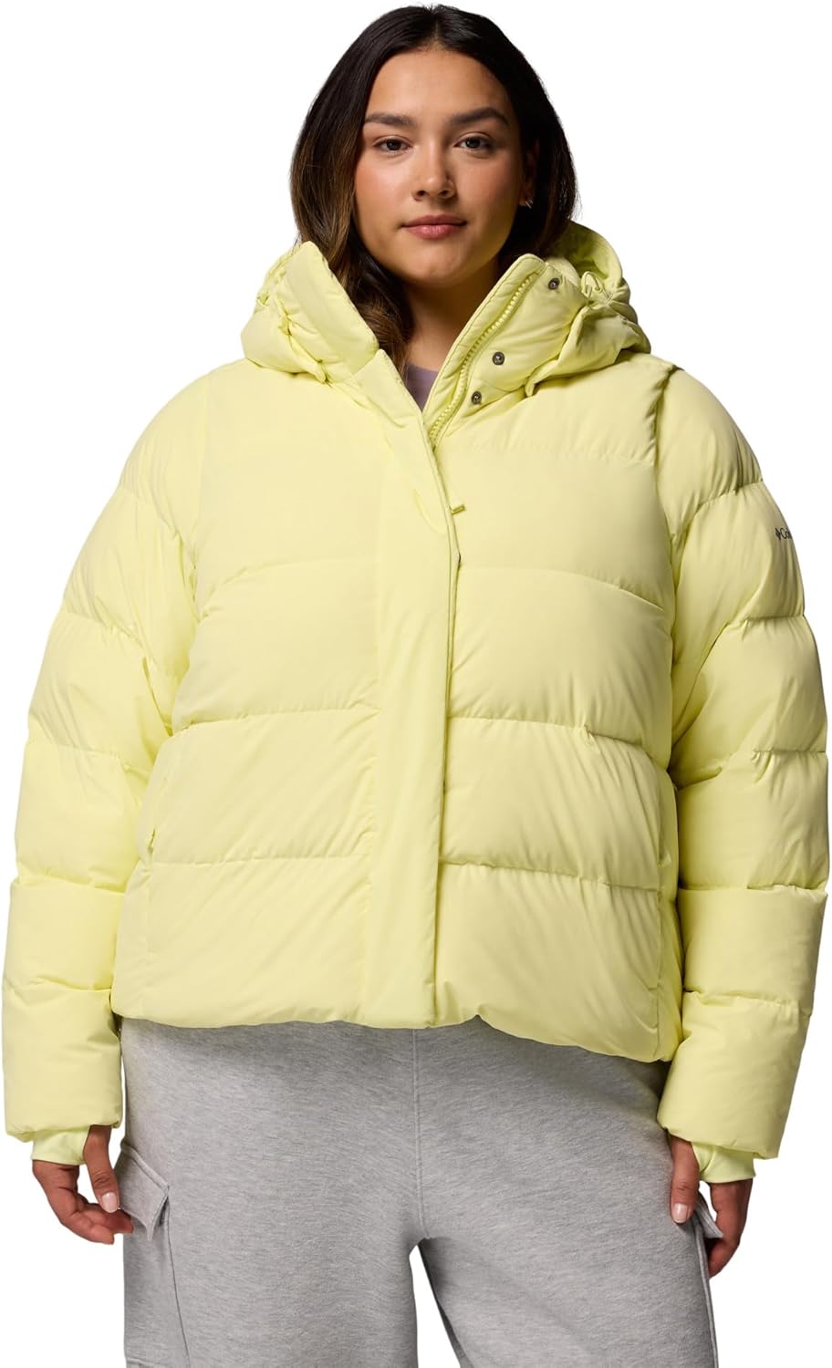 

Columbia женская куртка Amaze Puff с капюшоном, Citron Haze