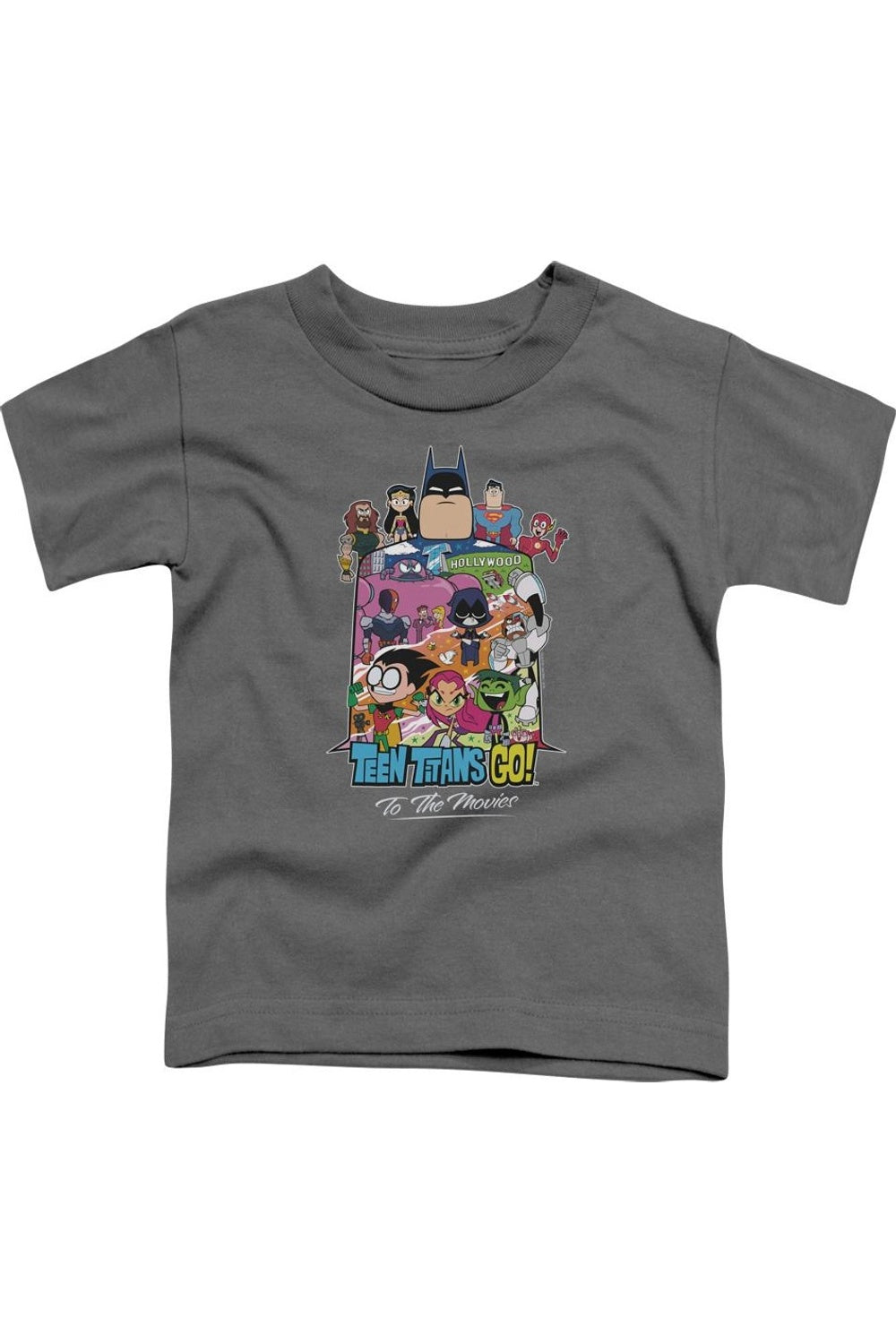 

Футболка с коротким рукавом Teen Titans Go To The Movies Hollywood для детей Gildan, Charcoal