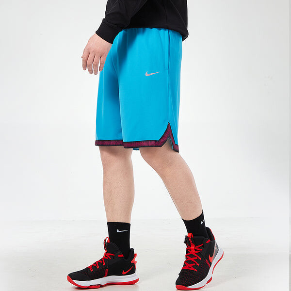 Шорты as men's nk dry dna short lt blue fury 'light blue white' Nike, голубой — фото 4