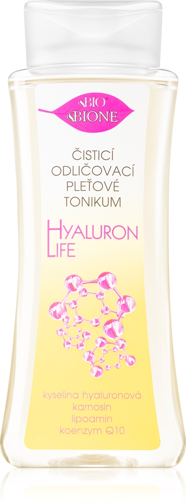 

Очищающий тоник для снятия макияжа Hyaluron life с гиалуроновой кислотой Bione Cosmetics, 255 мл