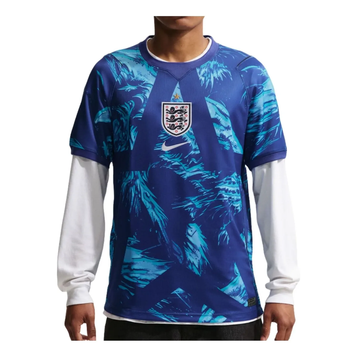 Реплика вратарской футболки Nike England 2026 Stadium «Астрономический синий, черно-белый»