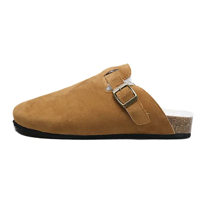 

YIVELOVE Закрытые тапочки унисекс коричневые с флисовой подкладкой, цвет Brown (Fleece-Lined)