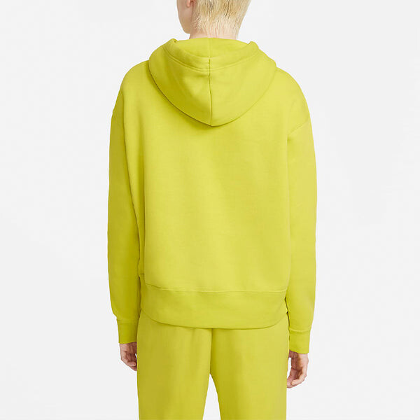 Свитер sportswear casual sports hooded long sleeves hoodie yellow green lime Nike, зеленый — фото 4