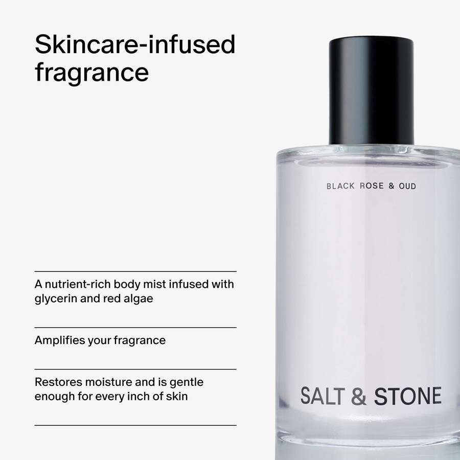 Парфюмированный спрей для тела и волос Salt & Stone Black Rose & Oud, 100 мл — фото 4