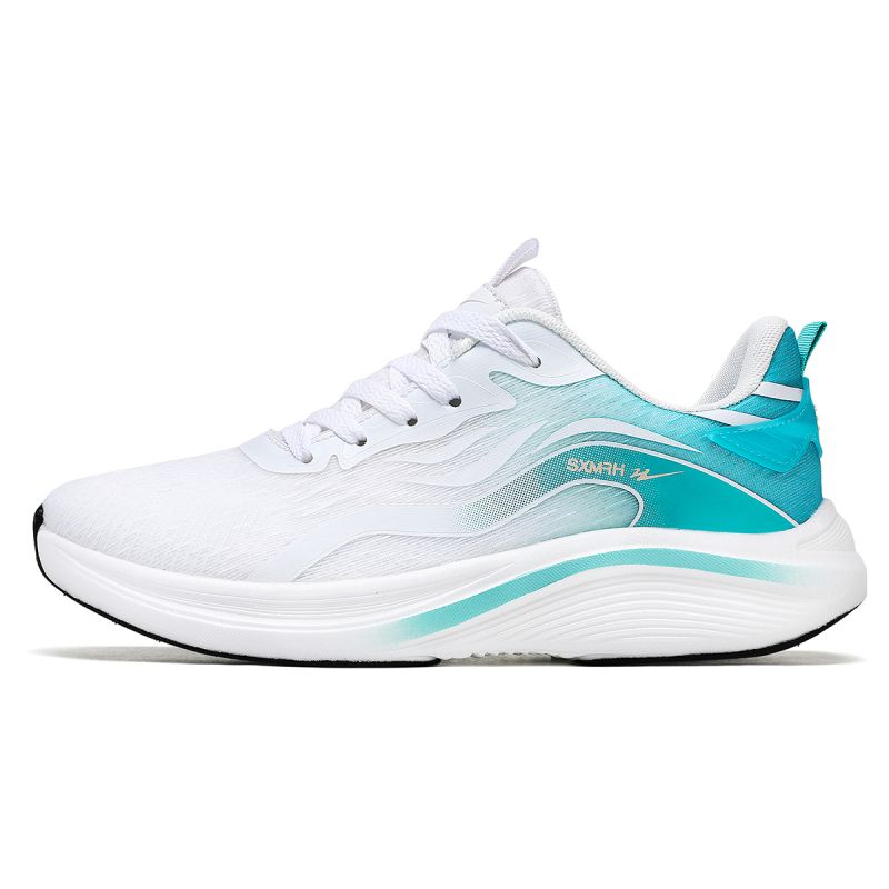 

Скользоустойчивые дышащие низкие кроссовки для бега мужские DOUBLE STAR 88, белый зеленый