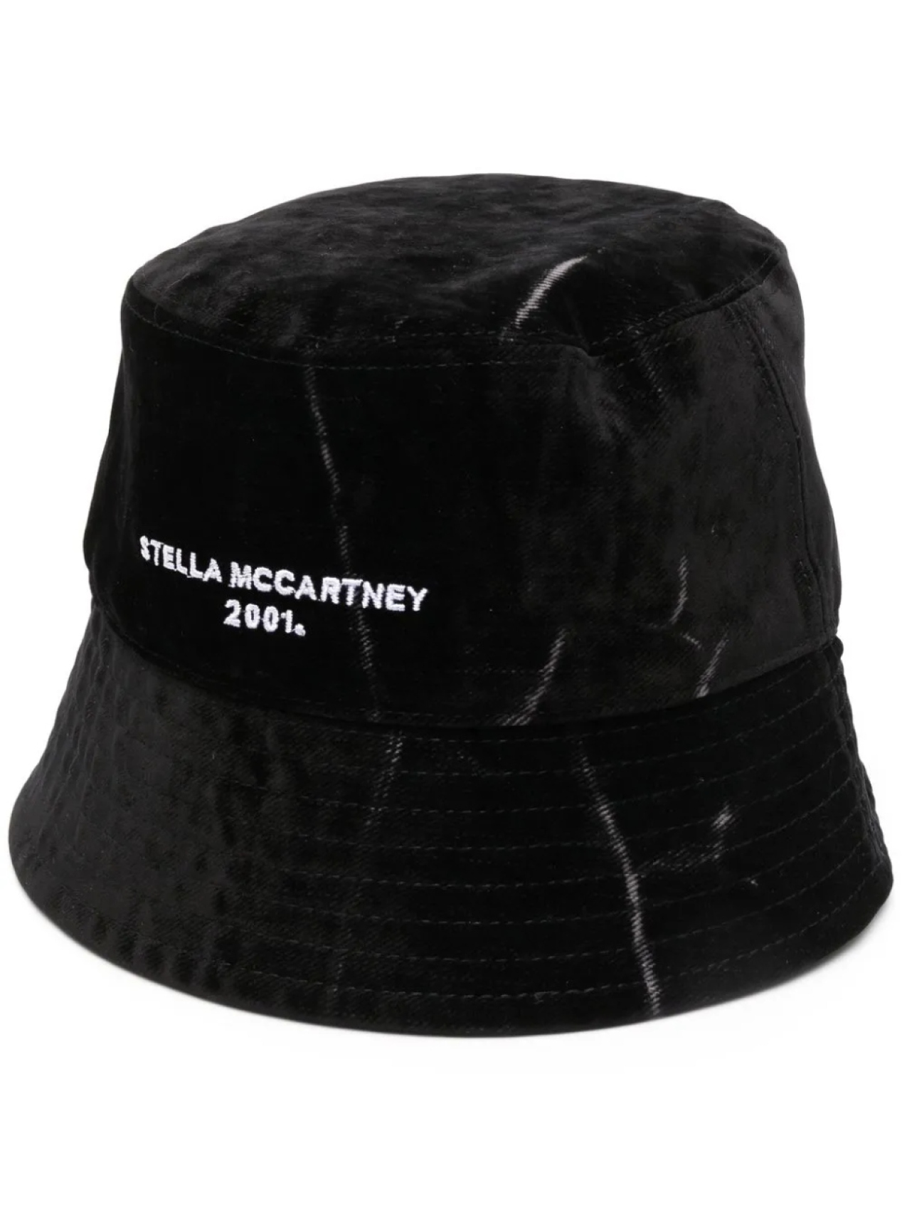 

Stella McCartney панама с вышитым логотипом, черный