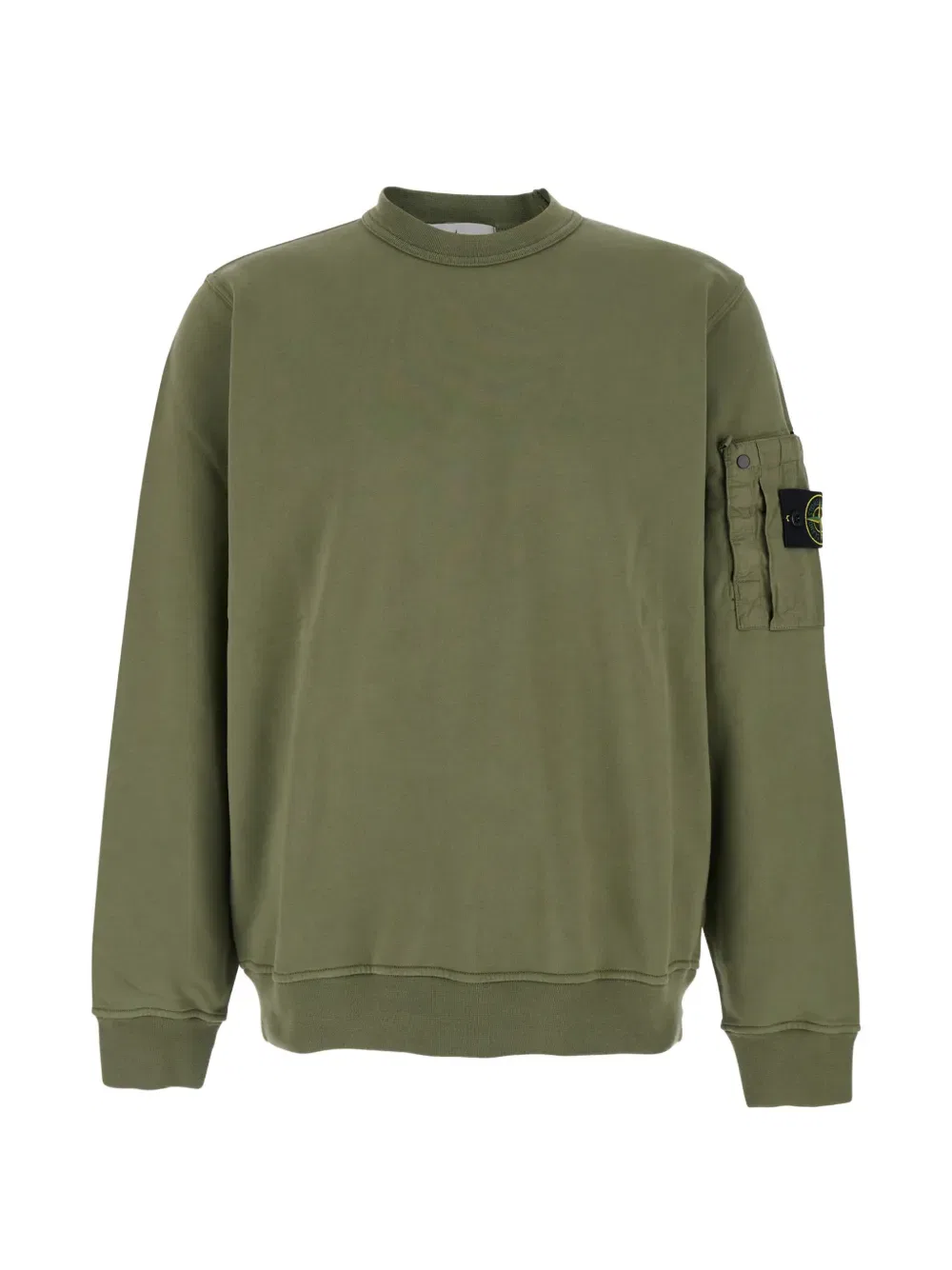 Толстовка с накладными карманами Stone Island, зеленый