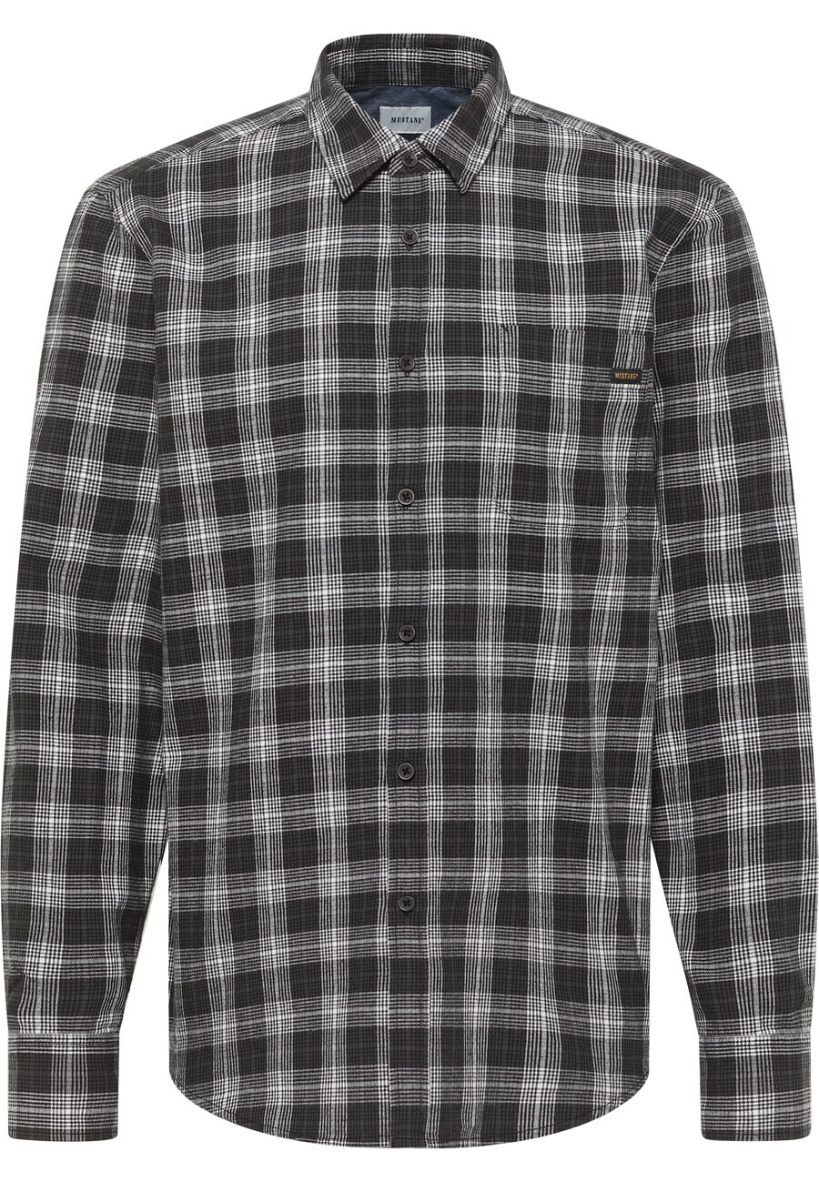 

Клетчатая рубашка MUSTANG Regular fit Button Up Shirt, темно-серый