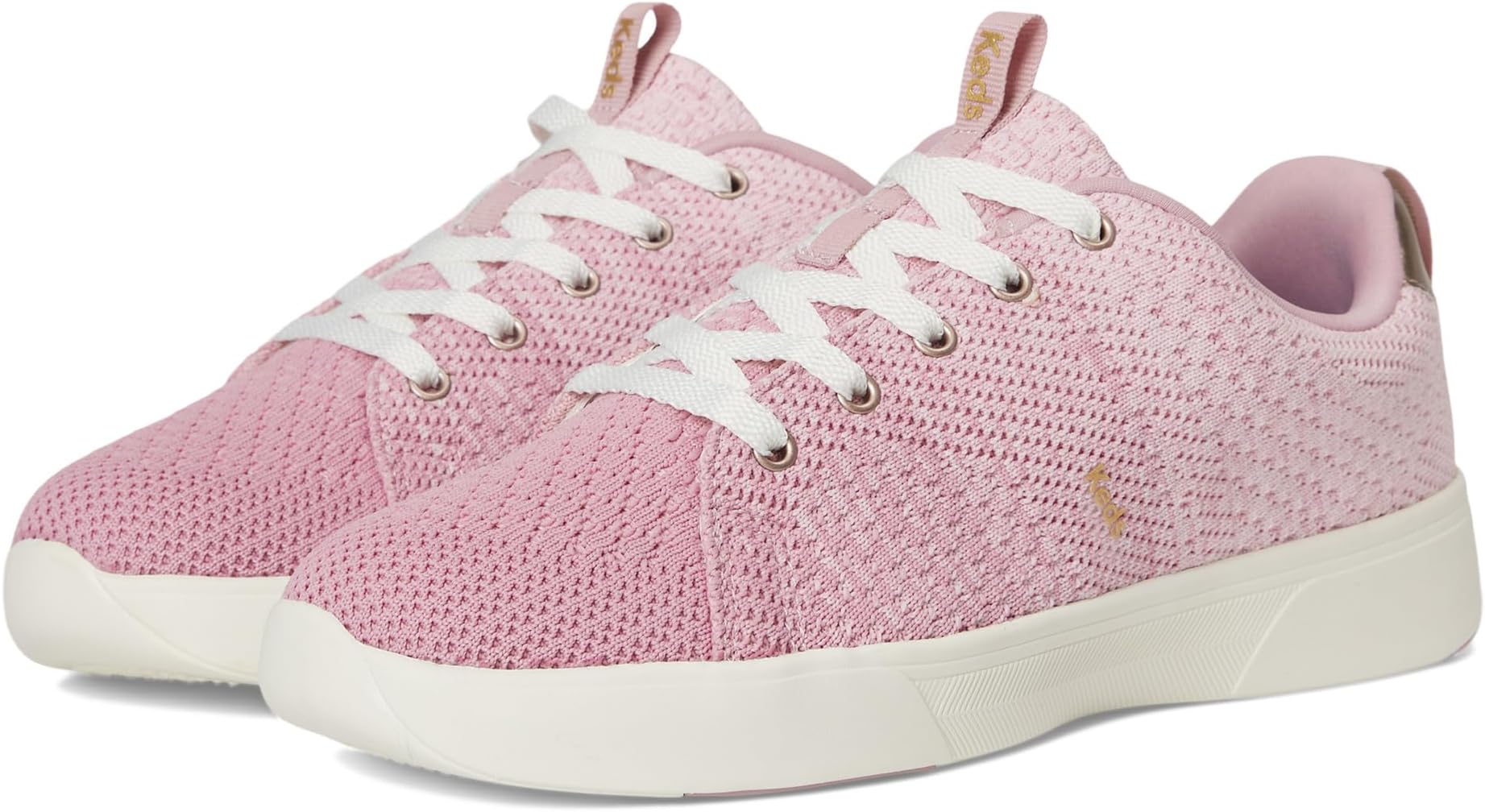 Кроссовки Keds BlissWalk Lace-Up, цвет Light Pink/Mauve Ombre Eng Knit