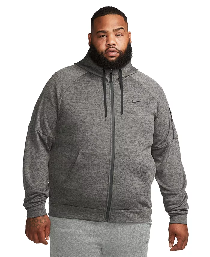 

Мужская худи Therma-FIT с молнией и логотипом Nike, серый