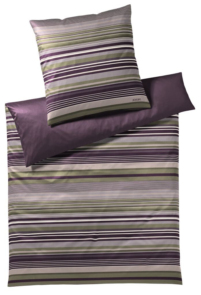 

Постельное белье Joop Micro Lines Purple Ivy 155 х 220 см 80 х 80 см 100% хлопок