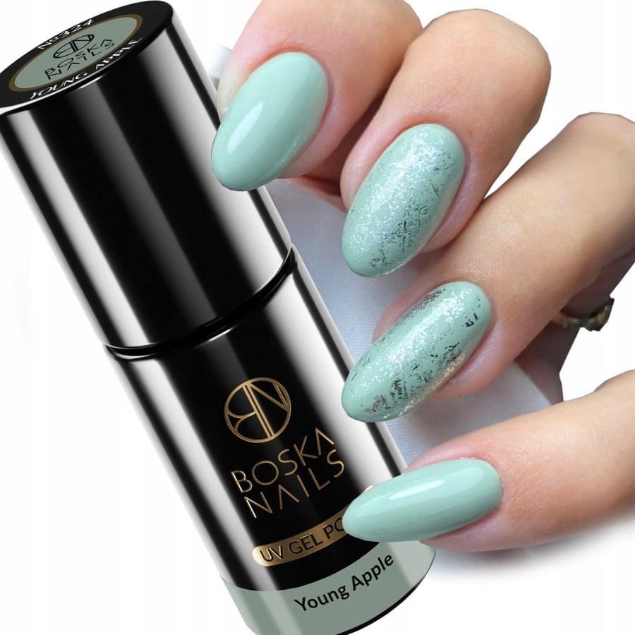 

Boska Nails324 Young Apple Hybrid Varnish УФ/светодиодный пастельно-зеленый 6 мл