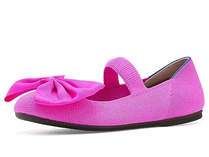 Балетки с большим бантом Big Bow Mary Jane Rothy's Kids, Tan Faux Leather Vamp
