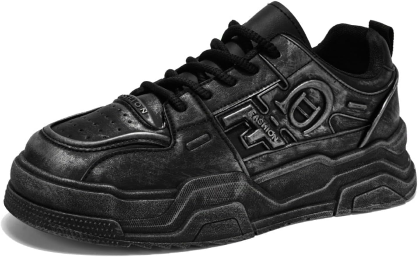 

Мужские массивные кроссовки на платформе, стильная повседневная обувь- идеально подходит для городских прогулок, тренировок в спортзал и ежедневных поездок на работу Kpdwfms, черный